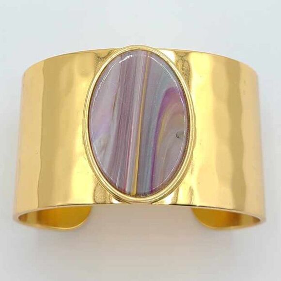 J Crew Oval Acetate Cuff Bracelet Small - Picture 7 of 7